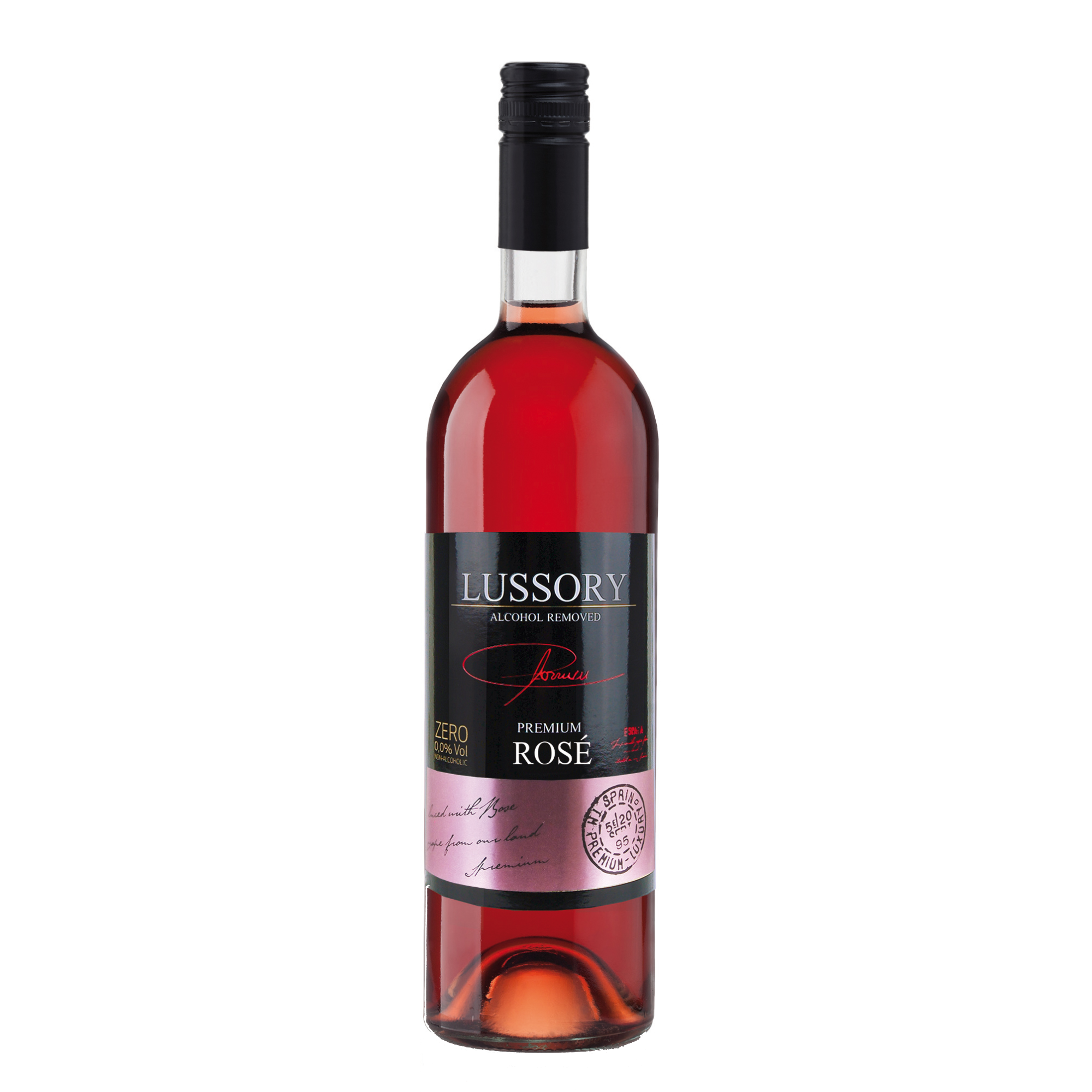 Lussory rose alcohol-free wine